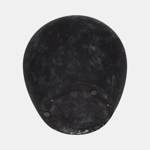 20338-01#10" Weathered Jug With Handle, Black