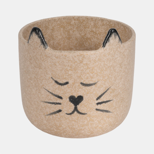 20359#7" Kitty Planter, Tan