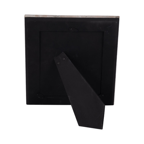 20385-02#5x7 Curved Marble Photo Frame, Mocha