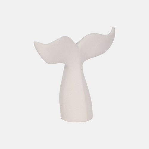 20398#10" Textured Whale Tail, White