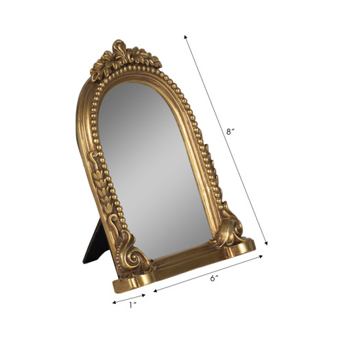 20416-01#4x6 Ornate Arch Photo Frame, Gold