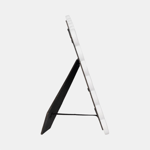 20419-02#5x7 Scallop Edge Photo Frame, White