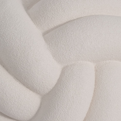 20438-01#5" Knot Orb Rough Texture, White