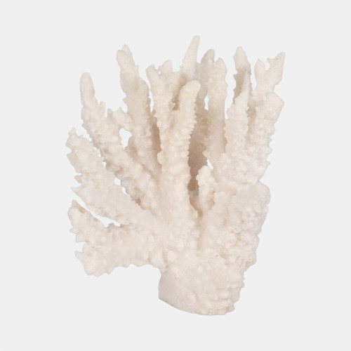 20439-01#10" Coral Reef Decor, White
