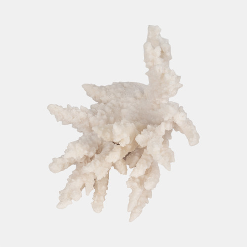 20439-01#10" Coral Reef Decor, White