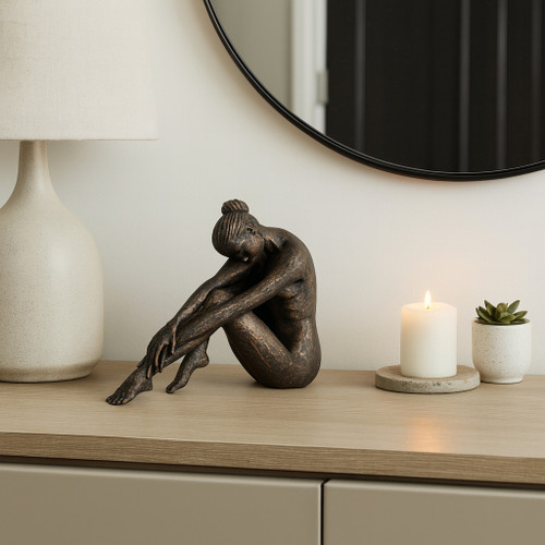 20472-02#11" Resting Ballerina, Bronze