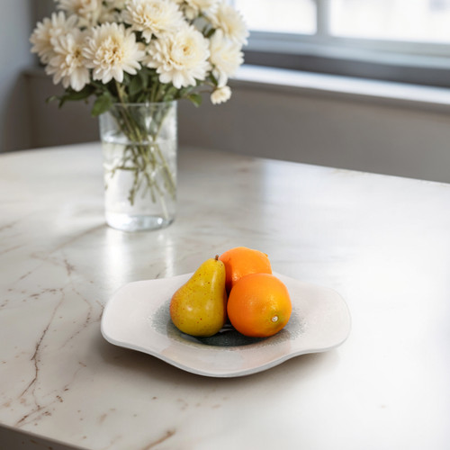 20545#12" Light Blue Waters Bowl, Blue/white