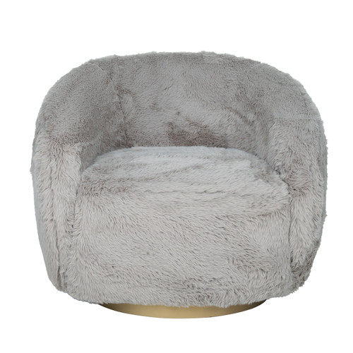 17089-02#Roundback Swivel Chair, Tan