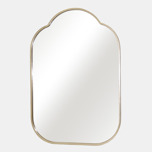 20596#25x37 Arch Top Mirror, Gold