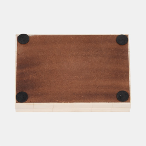 20632-01#7" Cards & Dice Box, White/black