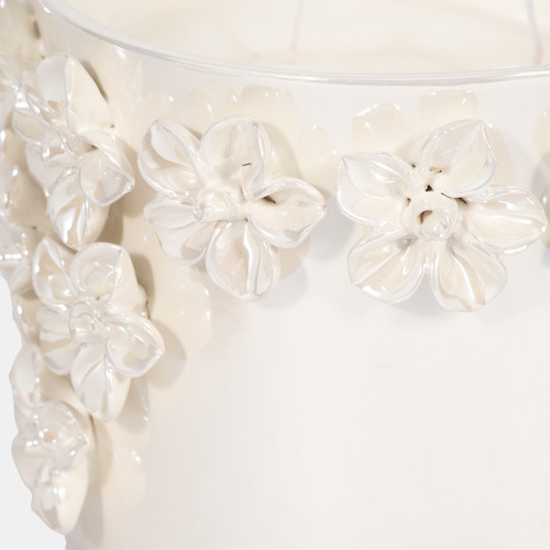 80353-02#7" 46 Oz Juniper Applique Candle, Iridescent