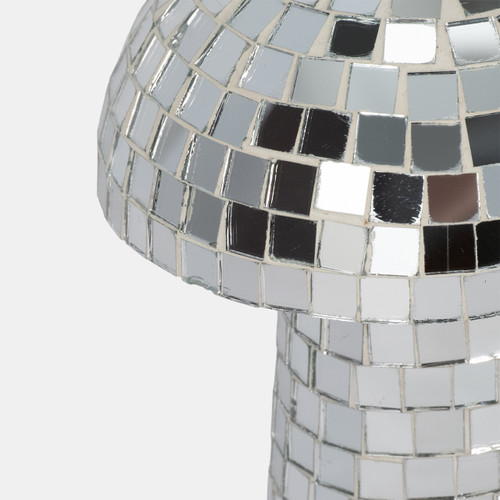 20662-01#9" Mosaic Mushroom, Silver