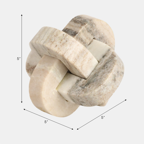 20695#5" Onyx Marble Rounded Knot, Tan