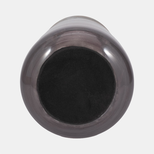 20730-03#17" 2-tone Glass Vase, Grey Multi