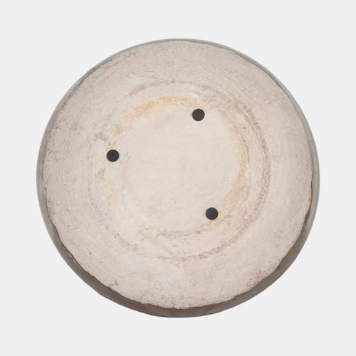 80373-02#12" 57 Oz Pine Bowl Candle, Grey/gold