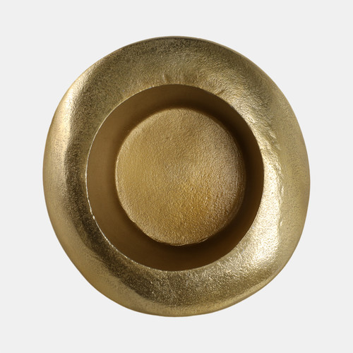 20821#8" Metal Top Hat, Gold