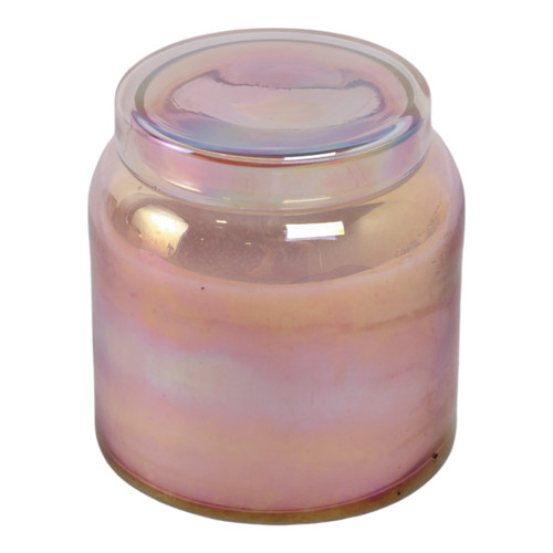 80379#4" 21 Oz Jasmine Luster Lidded Candle, Pink