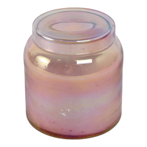 80379#4" 21 Oz Jasmine Luster Lidded Candle, Pink