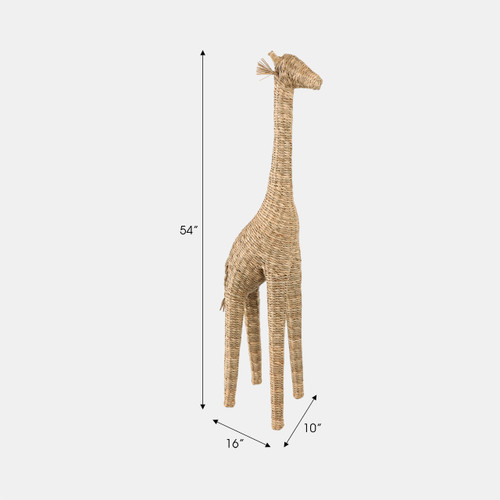 20851-01#54" Woven Mendong Giraffe, Natural