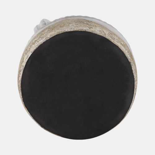 19008-07#Terracotta, 12" Triple Handle Jug, Reactive Glaze