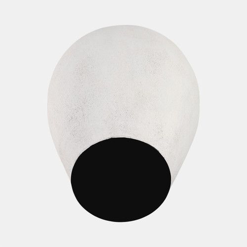 21366-01#30" Terracotta Floor Vase, Ivory