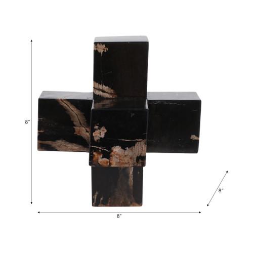 21390#8" Petrified Wood Jack, Multi