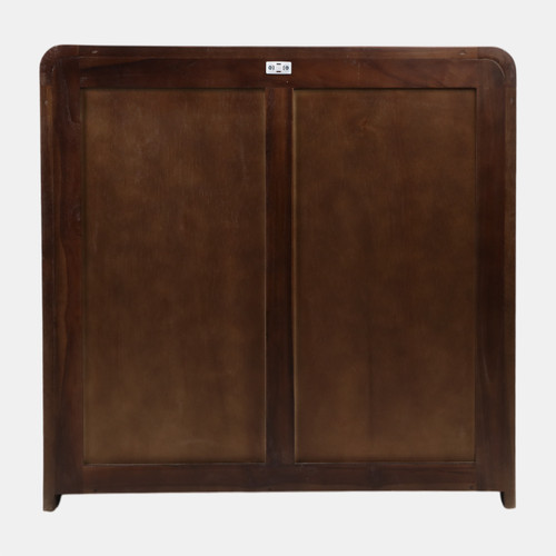 21393#33" Teakwood Geo Detail 2-door Cabinet, Natural