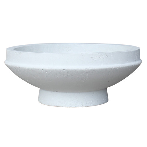 21429-01#S/2 15/20" Pedestal Bowl Planters, White