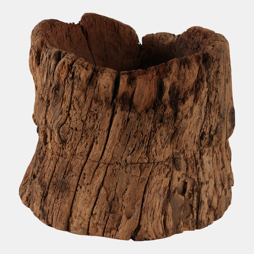 21495#14x14" Reclaimed Wood Bowl, Natural