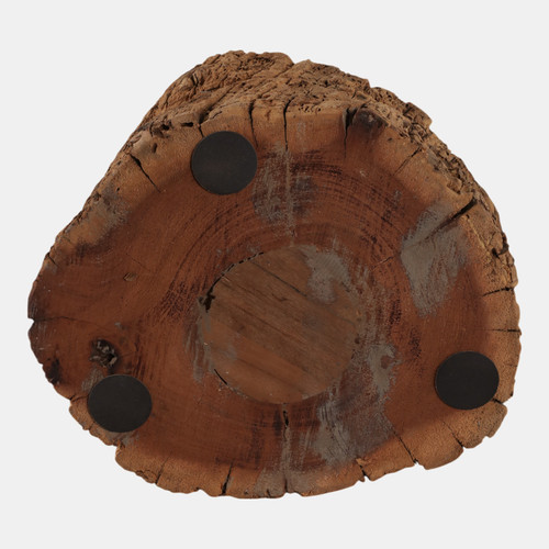 21495#14x14" Reclaimed Wood Bowl, Natural