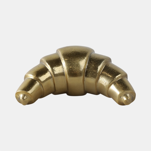21610#7x4" Metal Croissant, Gold
