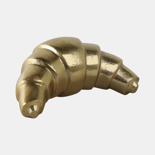 21610#7x4" Metal Croissant, Gold