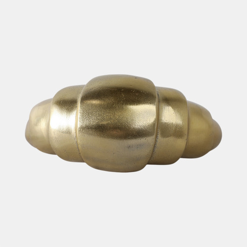 21610#7x4" Metal Croissant, Gold