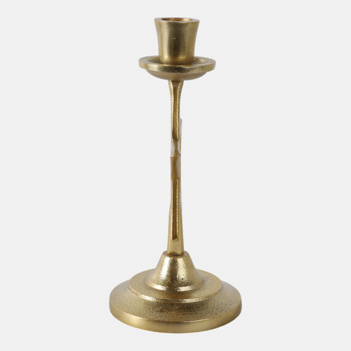 21659-02#9x5" Star Taper Holder, Gold