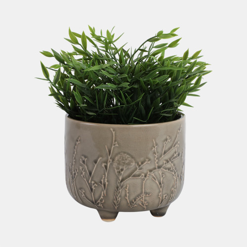 21789-01#6" Flower Branches Planter, Sage