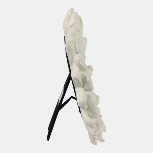 21970#4x4" Sunflower Photo Frame, Ivory