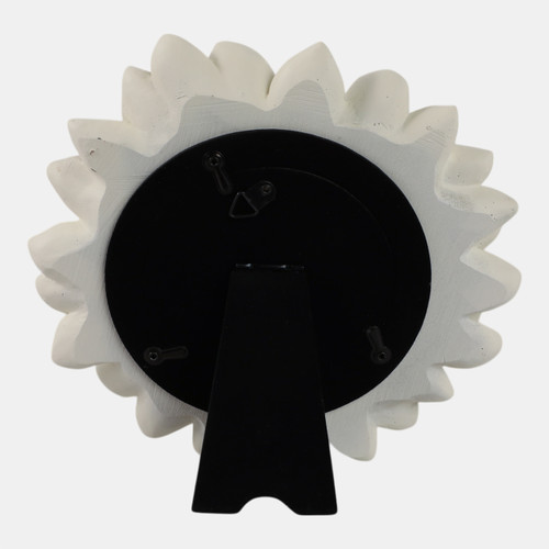 21970#4x4" Sunflower Photo Frame, Ivory