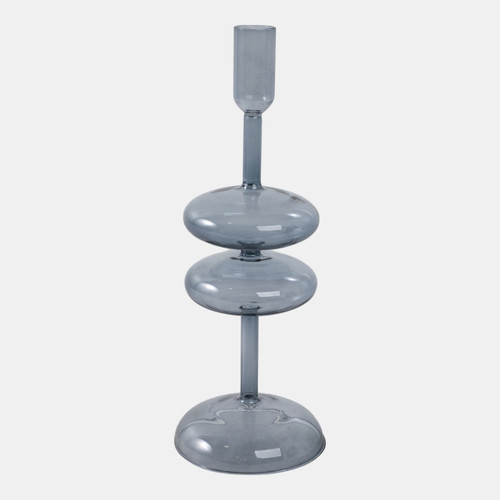 21975-02#11x4" Retro Bubble Taper Holder, Blue