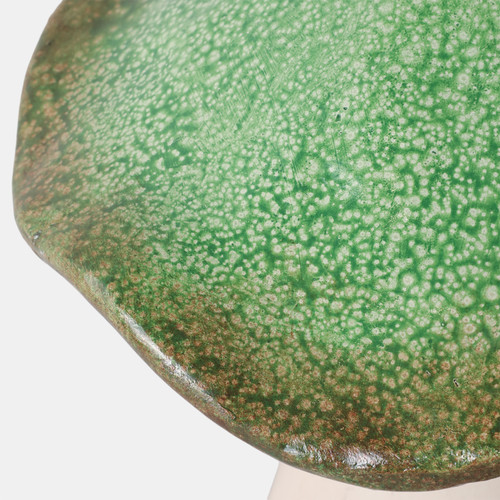 22143#16x12" Garden Mushroom, Green/grey