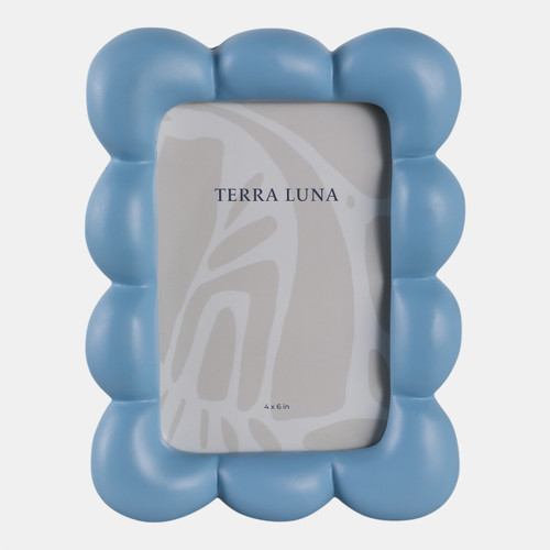 22241-05#4x6" Puffy Squiggle Photo Frame, Blue