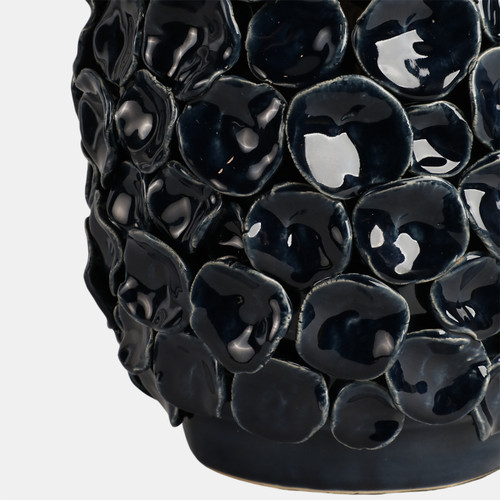 51333#25" Coastal Discs Table Lamp, Navy Blue