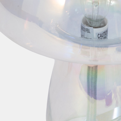 51336-01#11" Luster Mushroom Lamp, Multi