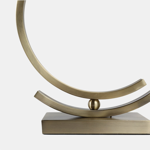 51346#30x20" Half-circles Rectangle Shade Lamp, Antique 