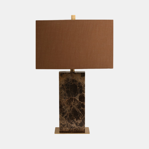51383#26x16" Rectangle Marble Lamp, Light Brown