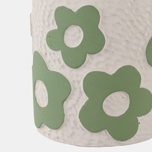 22291#S/2 4" Flower Power Pencil Cups, Multi