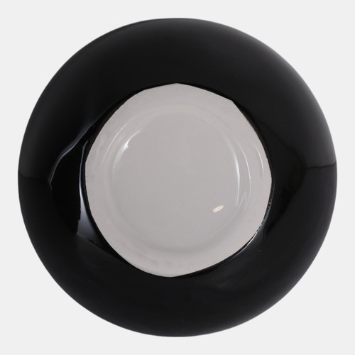 22305#4" 8-ball Pencil Cup, Black/white