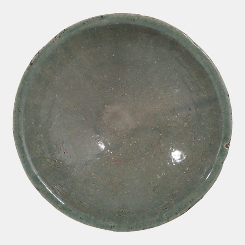 22297#12"  2-tone Bowl, Green/brown