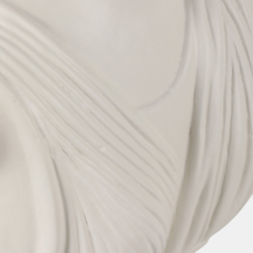 22387#16x15" Paper Mache Bust, Ivory