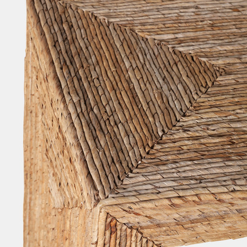 22448#S/3 55" Woven Console W/ 2 19" Side Tables, Natura