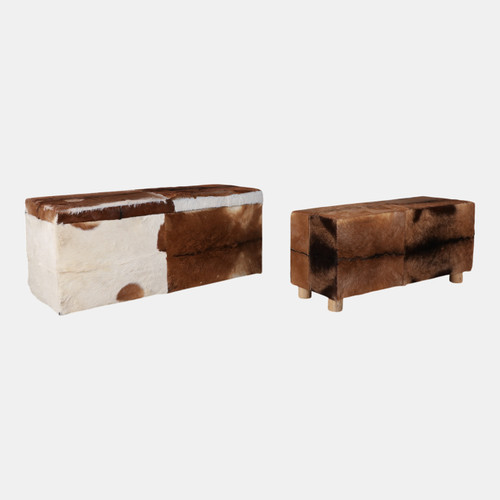 22450#S/2 40/48" Hair On Hide Benches, Multi